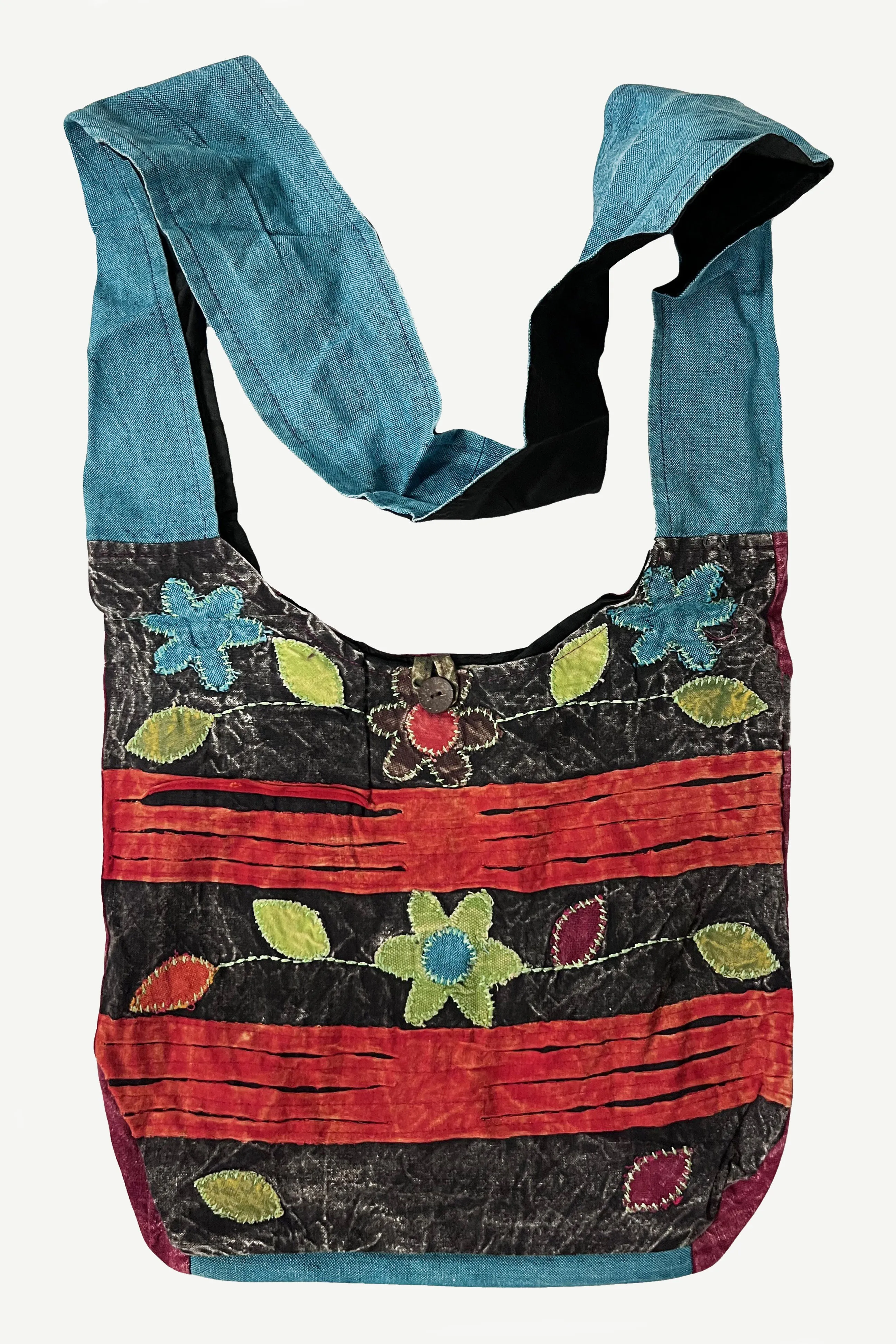 21 Patchwork Cotton Knitted Tie Dye Shoulder Bohemian Messenger Bag Purse