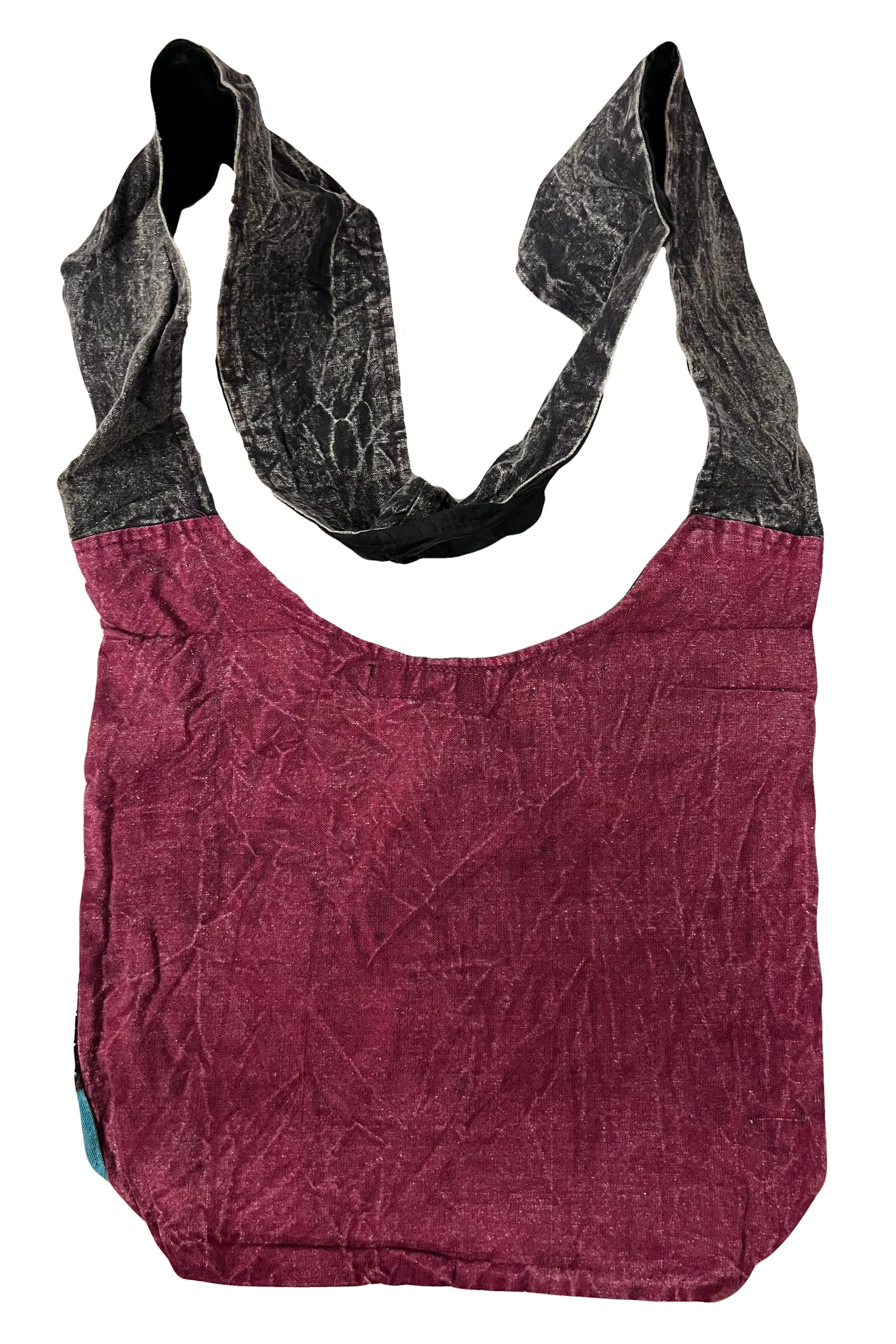 21 Patchwork Cotton Knitted Tie Dye Shoulder Bohemian Messenger Bag Purse