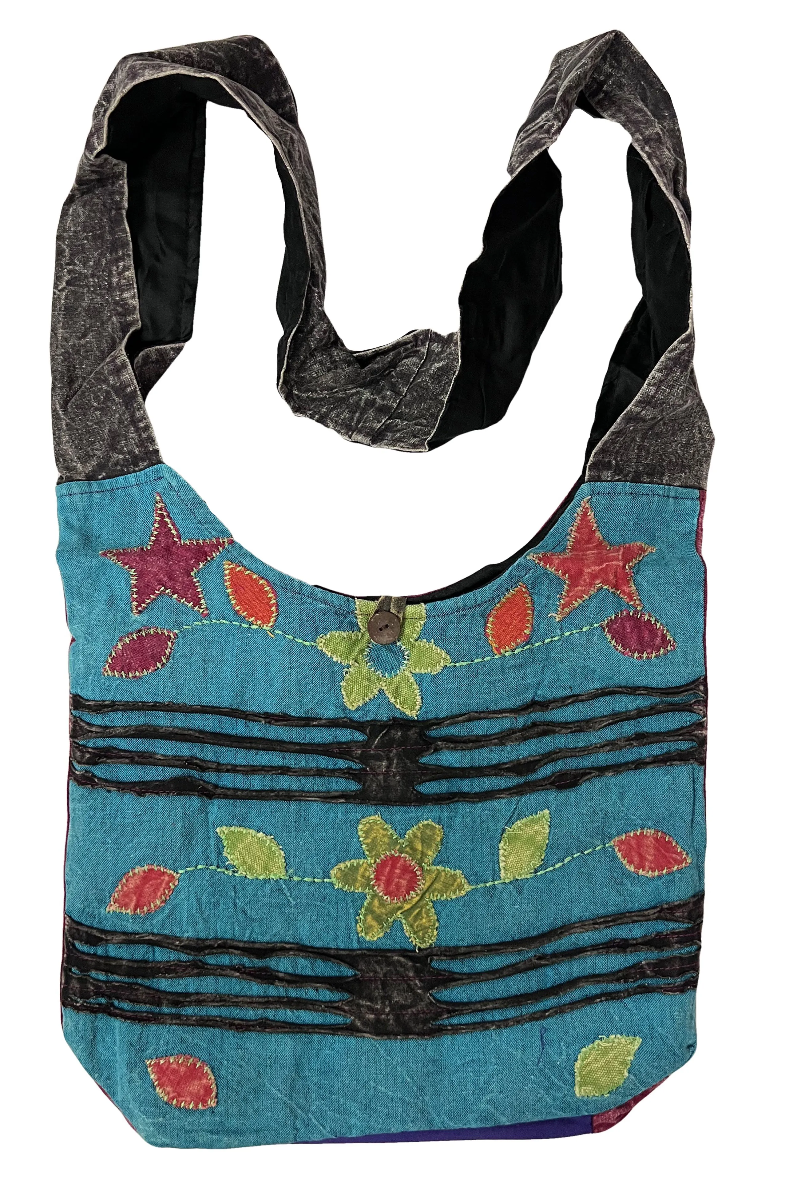 21 Patchwork Cotton Knitted Tie Dye Shoulder Bohemian Messenger Bag Purse