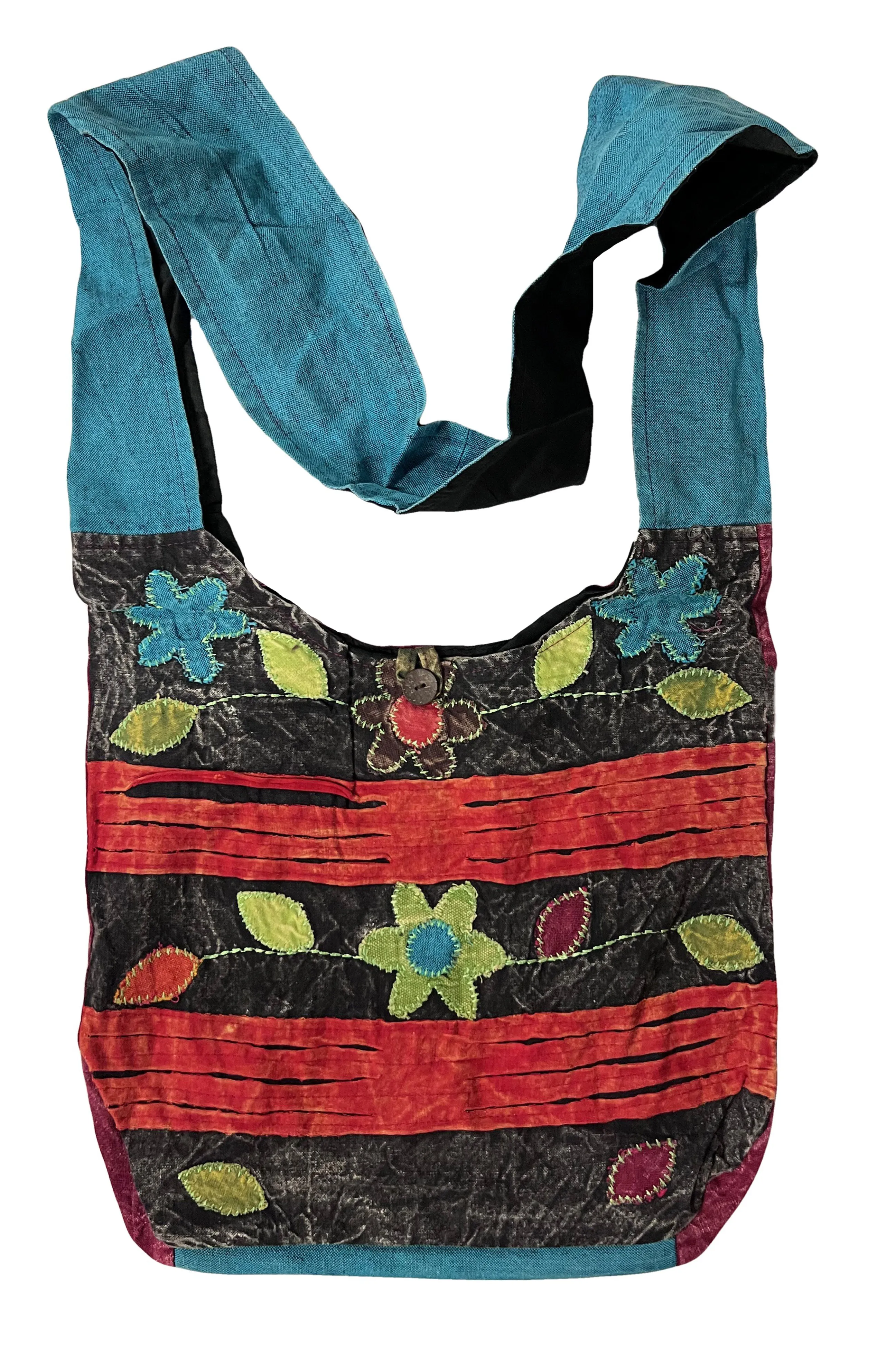 21 Patchwork Cotton Knitted Tie Dye Shoulder Bohemian Messenger Bag Purse