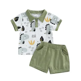 6M-4T Toddler Kids Boys Summer Casual Suit
