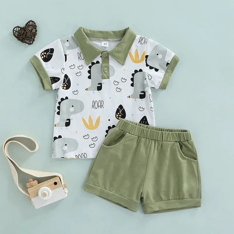 6M-4T Toddler Kids Boys Summer Casual Suit