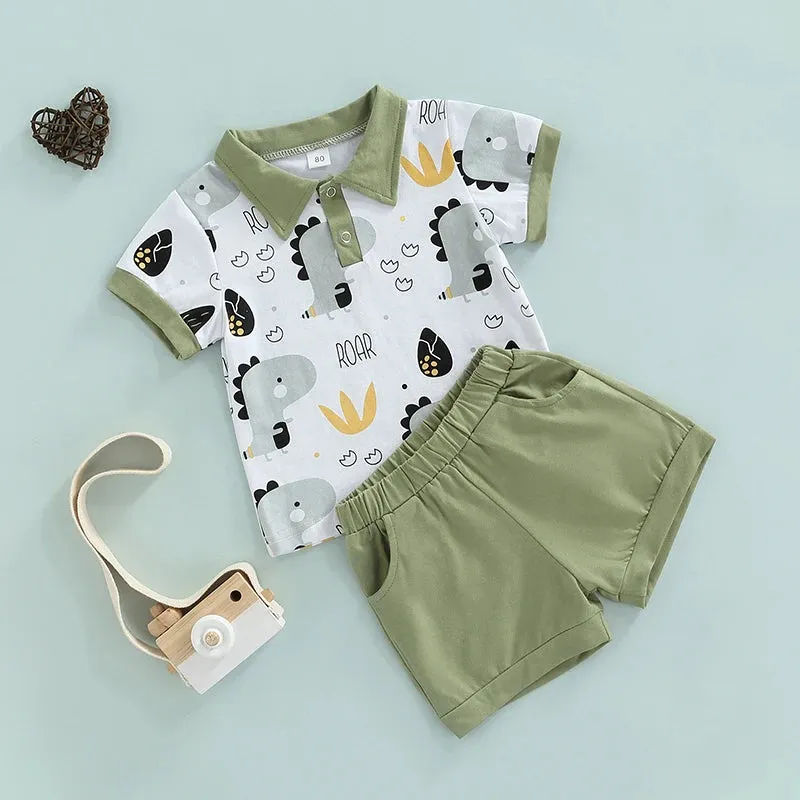 6M-4T Toddler Kids Boys Summer Casual Suit