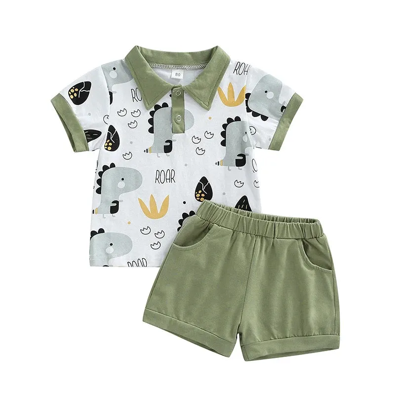 6M-4T Toddler Kids Boys Summer Casual Suit