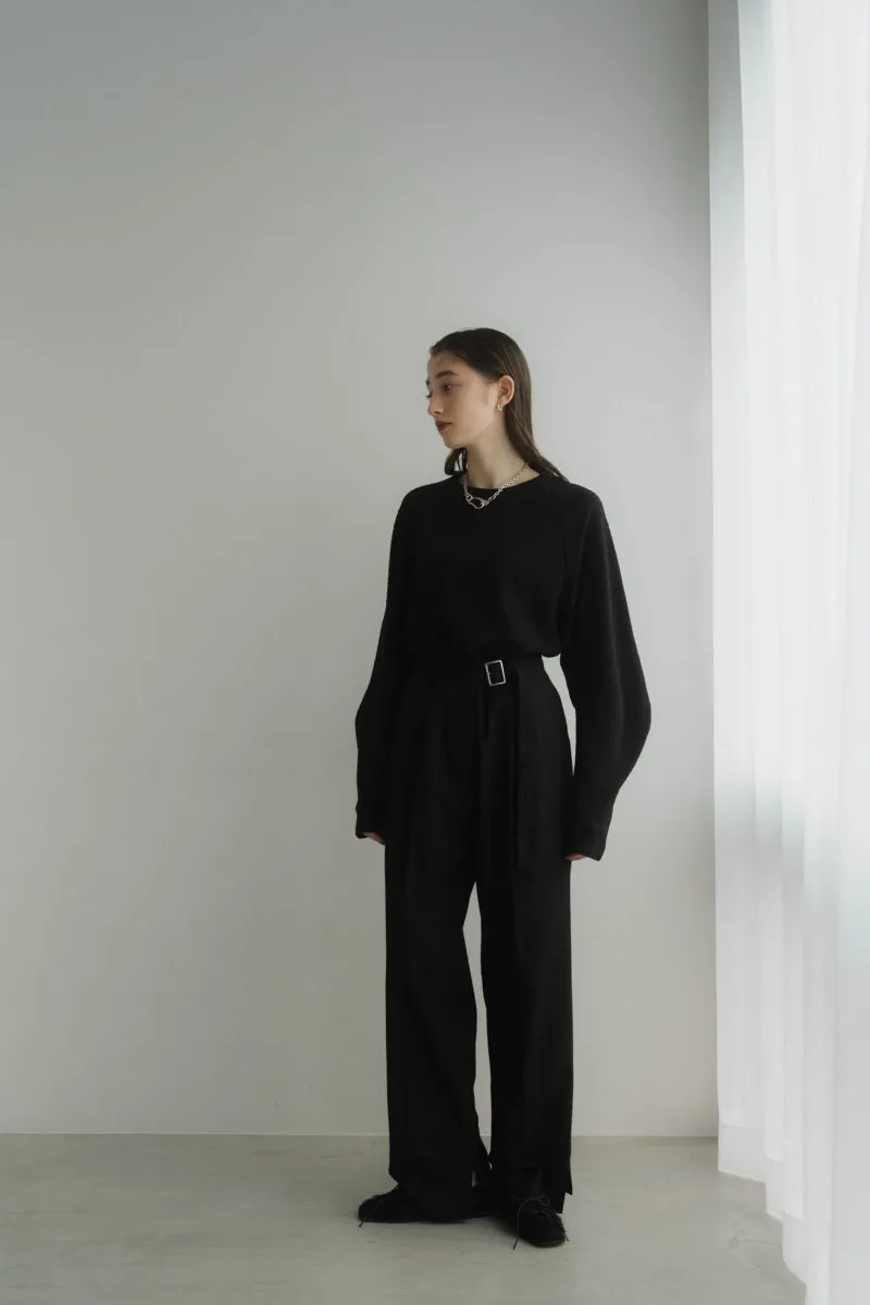 balloon sleeve jacquard tops/3color