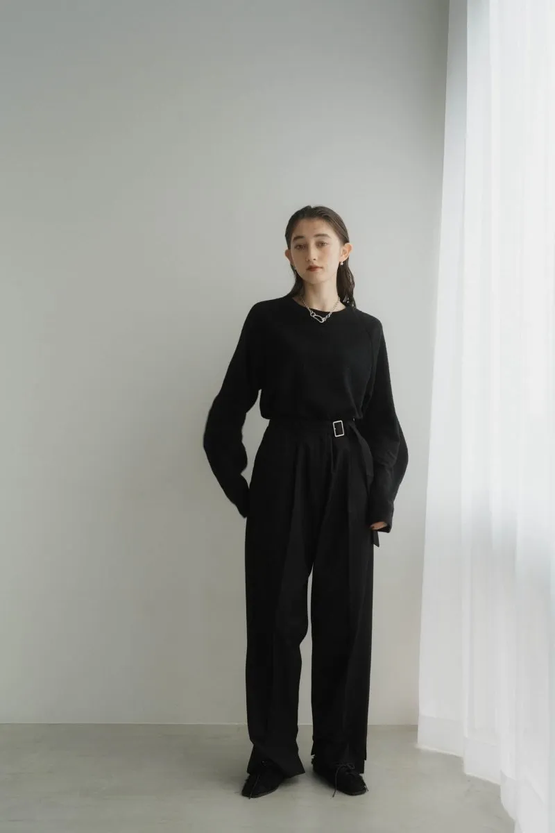 balloon sleeve jacquard tops/3color