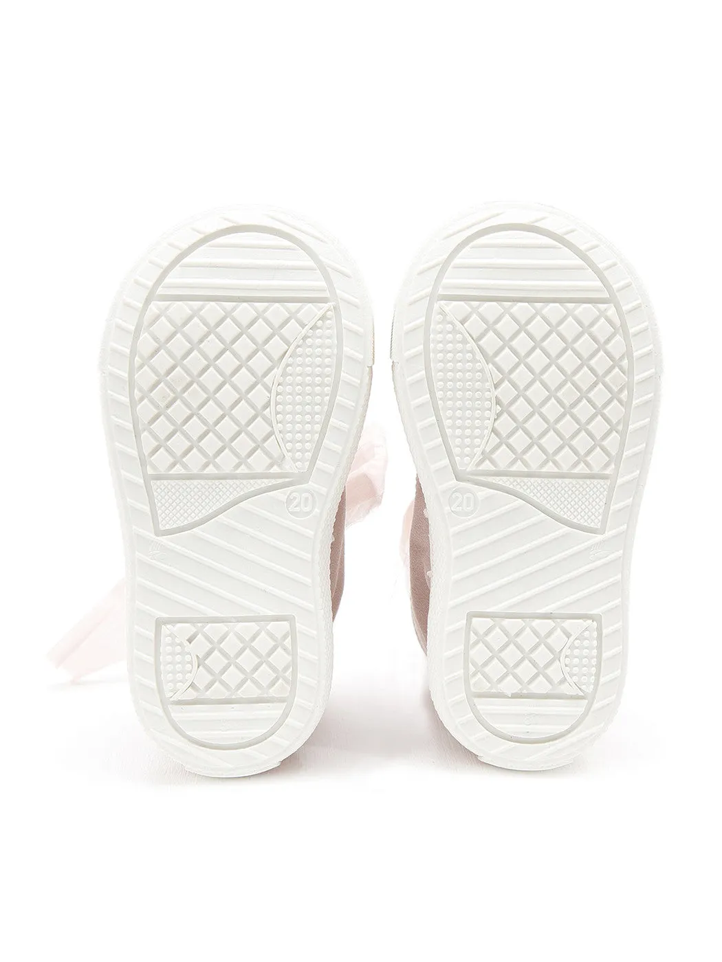Baptismal Baby shoe bootie for girl - SALINA Ivory