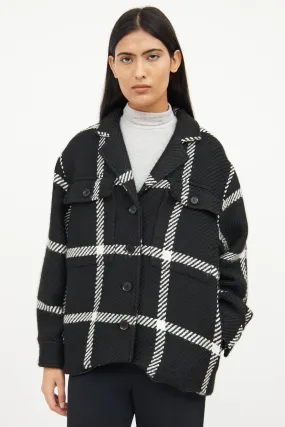 Black & White Button Jacket