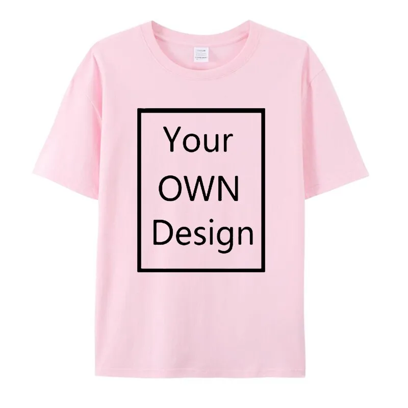 Cotton Custom T Shirt Make Your OWN Design Logo Text Men Print Tshirt Tops Tee