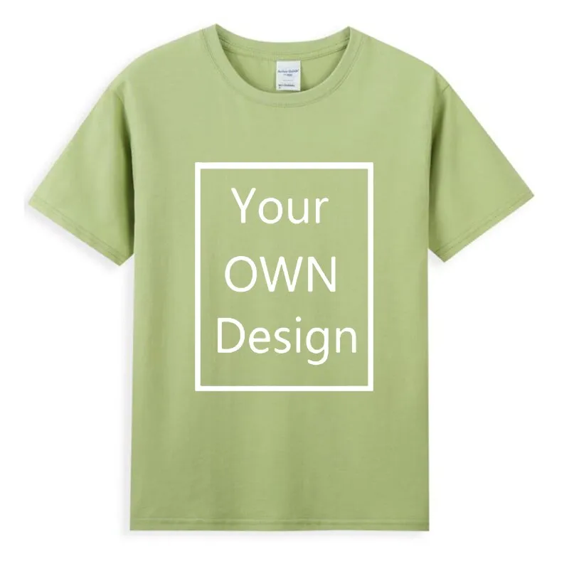 Cotton Custom T Shirt Make Your OWN Design Logo Text Men Print Tshirt Tops Tee
