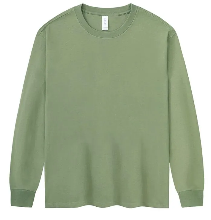 Custom Long Sleeve Shirt Cotton Make Your Design Logo Text High Quality Tops Men Women Print
