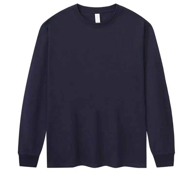 Custom Long Sleeve Shirt Cotton Make Your Design Logo Text High Quality Tops Men Women Print