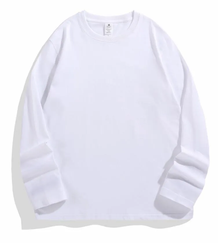 Custom Long Sleeve Shirt Cotton Make Your Design Logo Text High Quality Tops Men Women Print