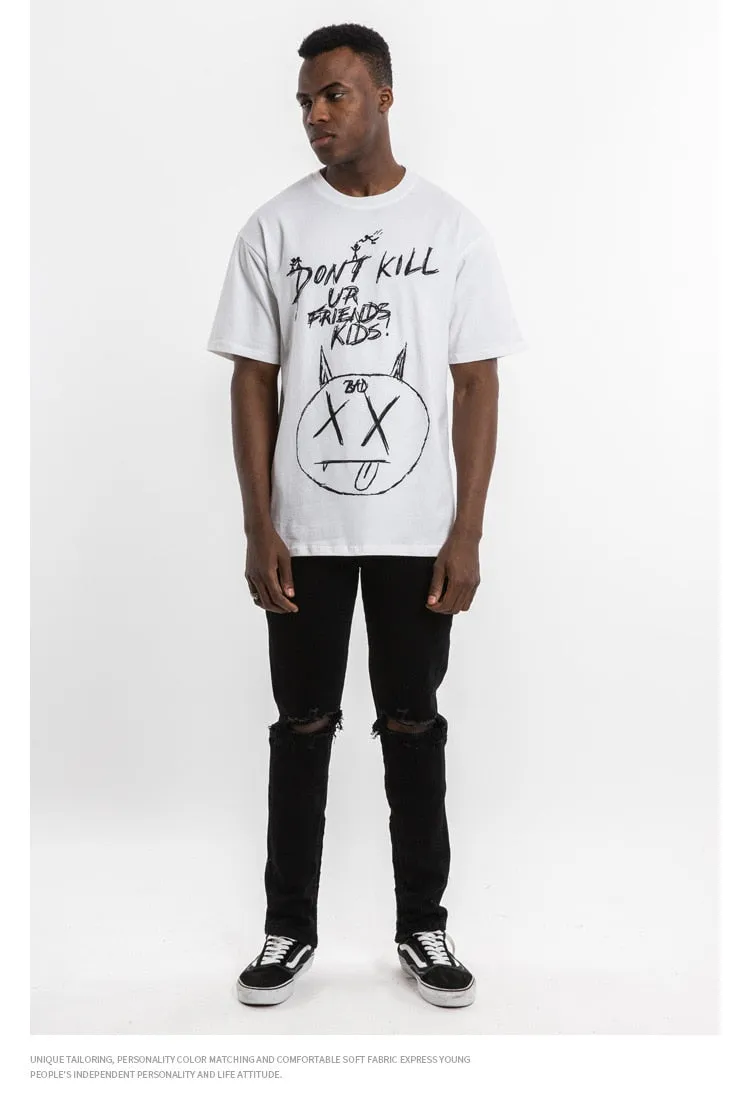 Don't Kill Ur Friends Kids Short Sleeve Oversized T-Shirt
