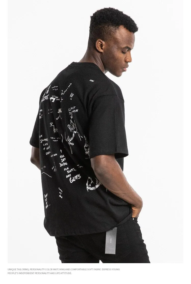 Don't Kill Ur Friends Kids Short Sleeve Oversized T-Shirt