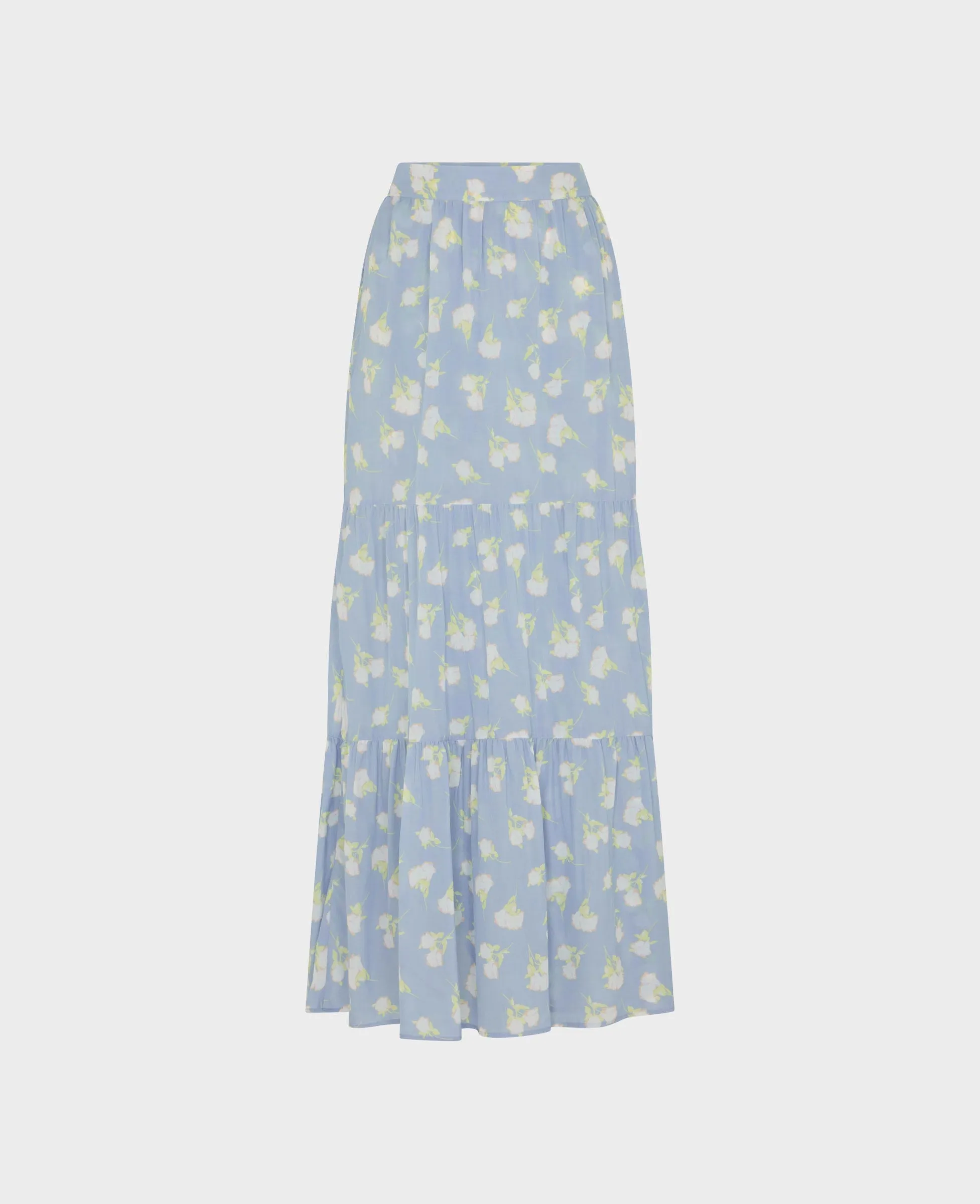 Holt Floral Printed Viscose Wrap Skirt