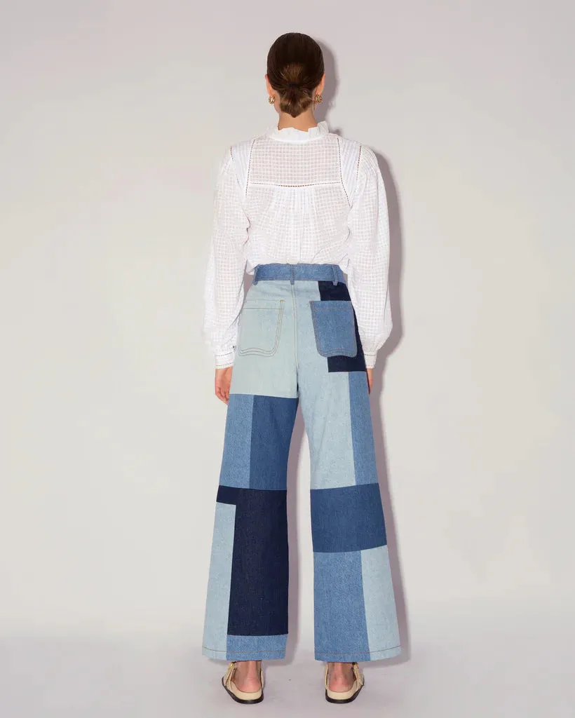 Janis Jeans Patchwork Denim