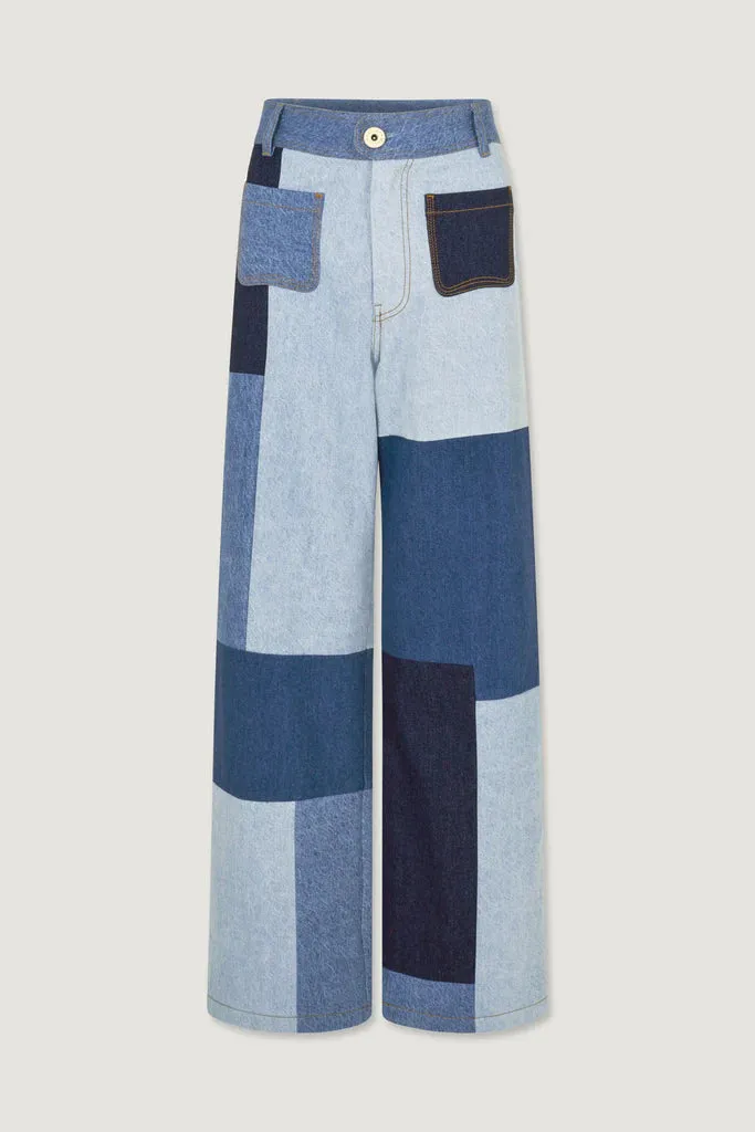 Janis Jeans Patchwork Denim