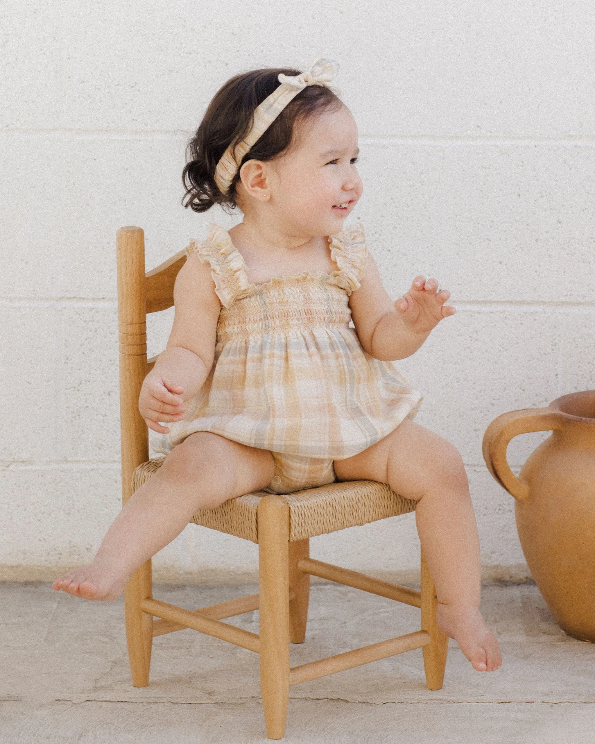 Julia Romper - Pastel Plaid