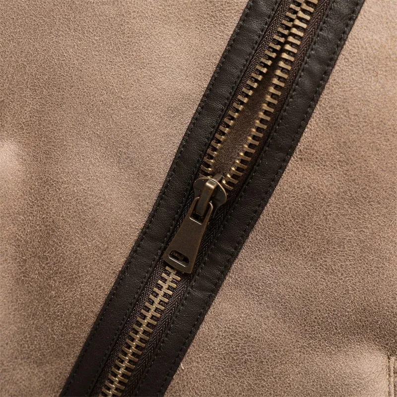 Karen | Womens Shearling Zip Vest