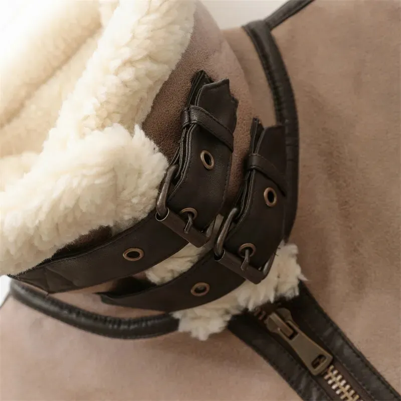 Karen | Womens Shearling Zip Vest