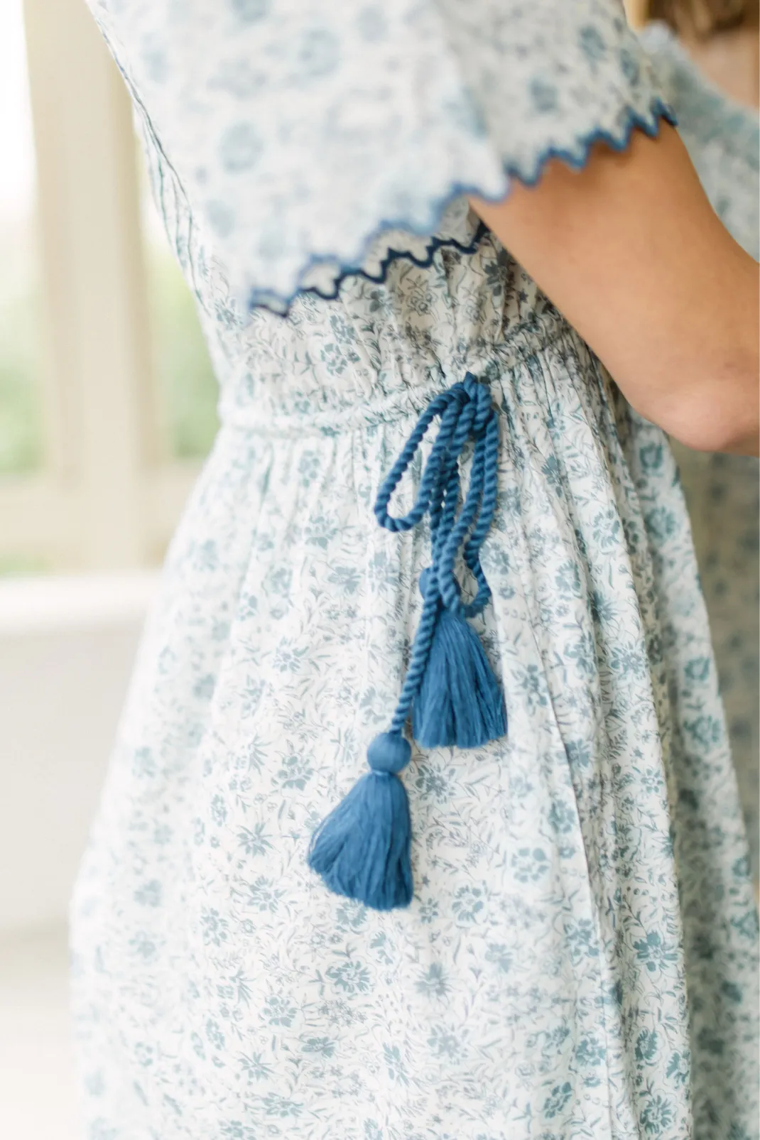 Lindsay Dress in Floral Blues