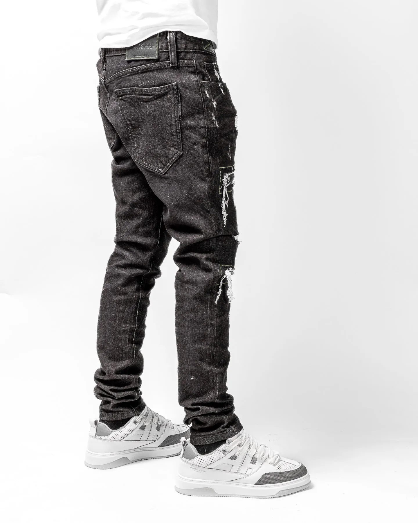 Mursaki Denim Doc Jean 34N-113BL(Bane/Nappa Leather)