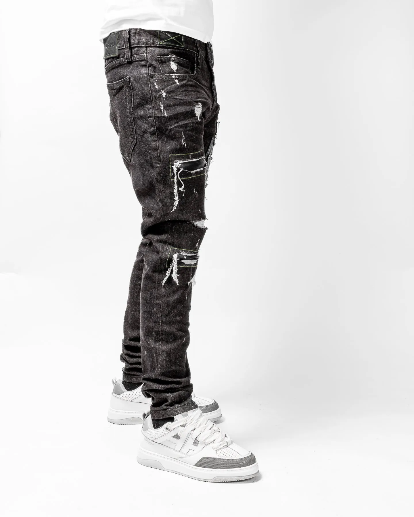 Mursaki Denim Doc Jean 34N-113BL(Bane/Nappa Leather)