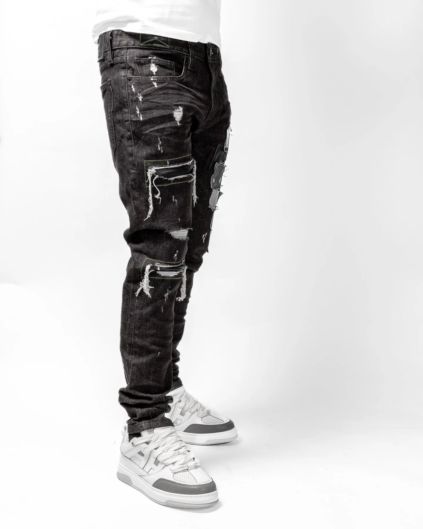 Mursaki Denim Doc Jean 34N-113BL(Bane/Nappa Leather)