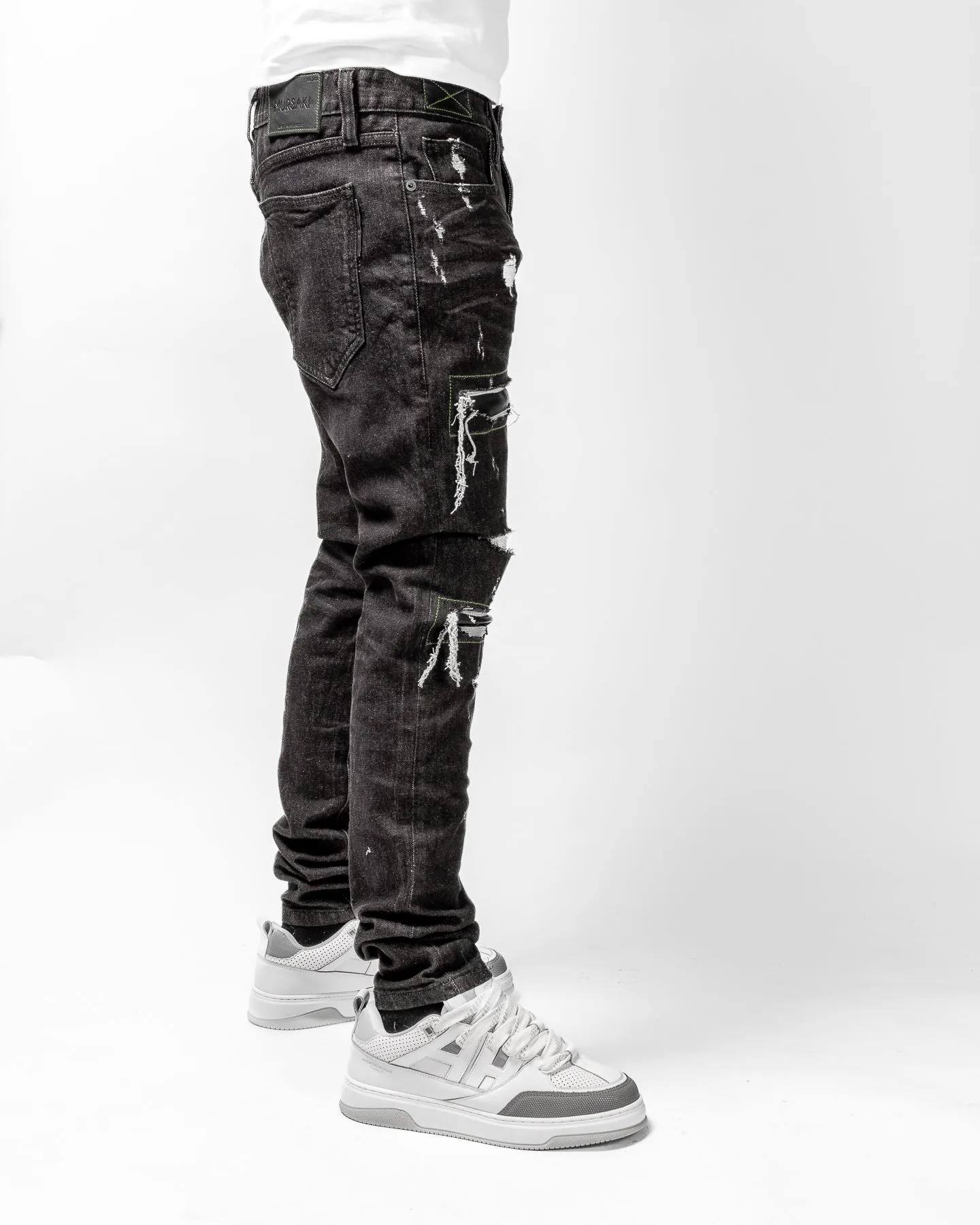 Mursaki Denim Doc Jean 34N-113BL(Bane/Nappa Leather)