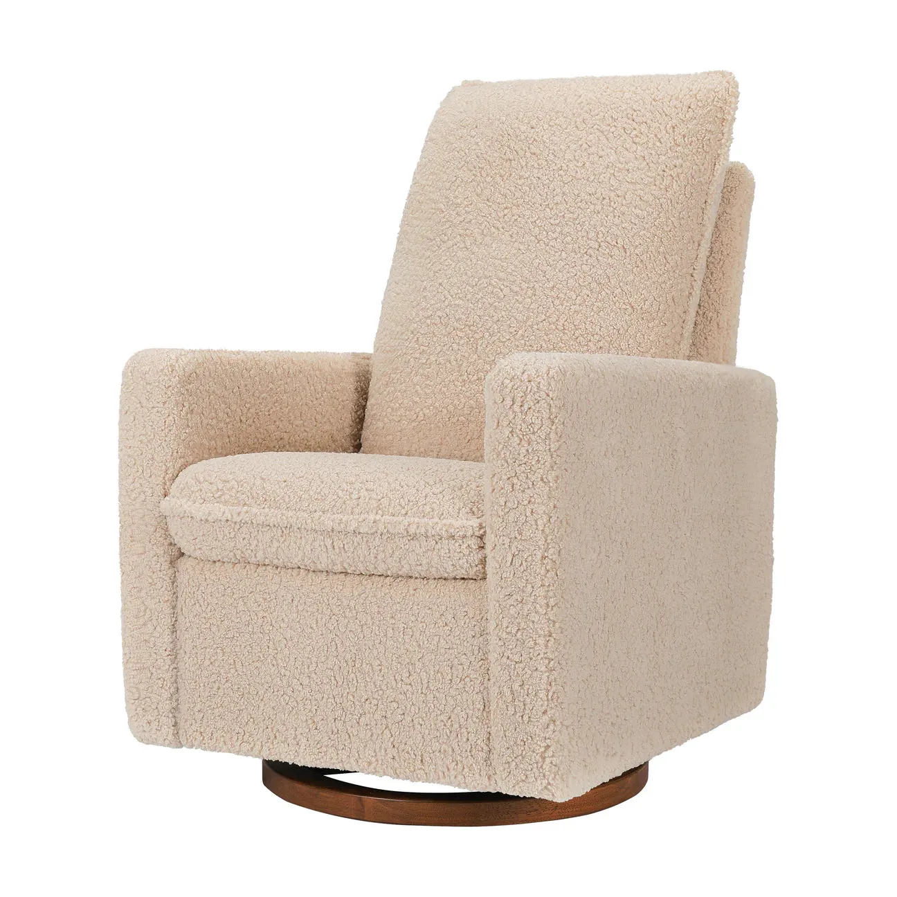 Pre-Order Cali Pillowback Swivel Glider in Shearling