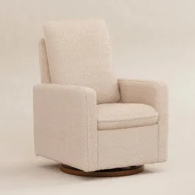 Pre-Order Cali Pillowback Swivel Glider in Shearling