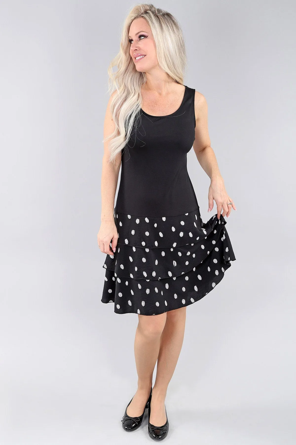 Sleeveless Tiered Dress
