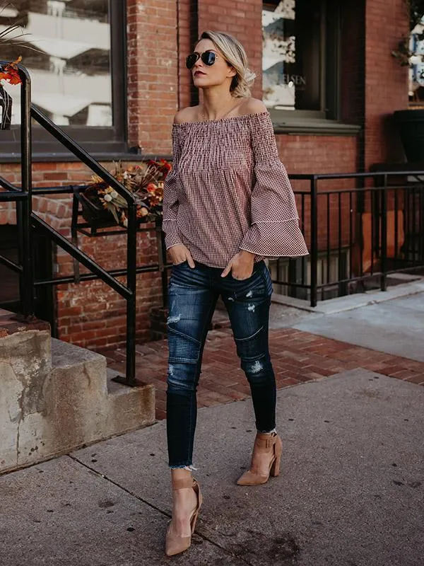TastyHottie - Gorgeous Off-the-shoulder Puff Sleeves Blouses&Shirts Top